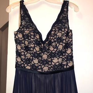 Mori Lee Navy Bridesmaid Dress